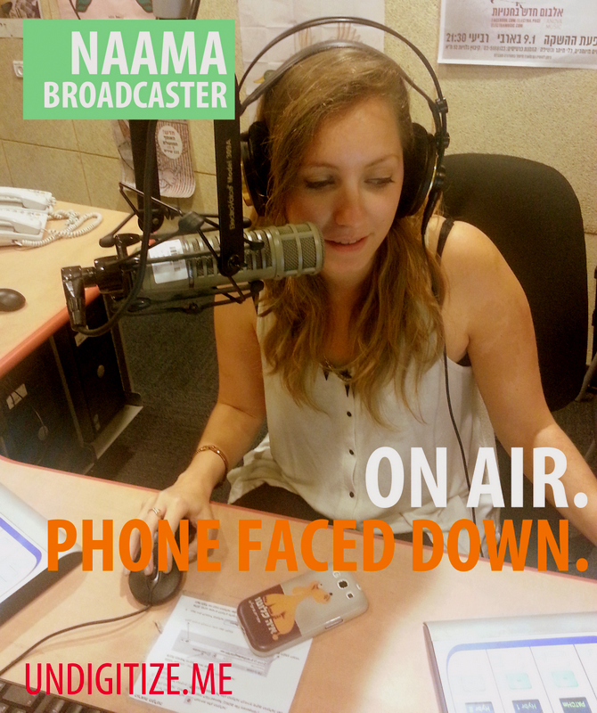 On Air. Phone Faced Down.