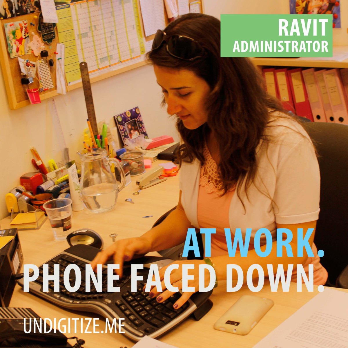 At Work. Phone Faced Down.