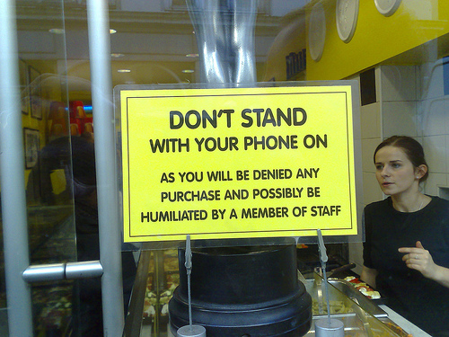 Don't Stand With Your Phone On